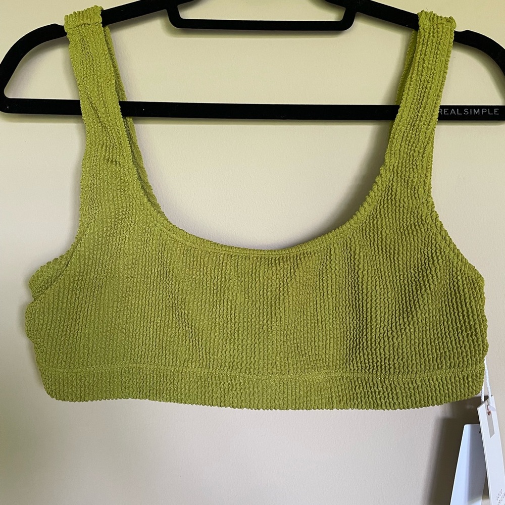Good American Always Fits Scoop Top. Sz 3/4. NWT